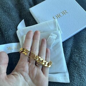 Dior Gold Chain Bracelet